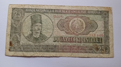 Romania - 25 lei 1966 foto