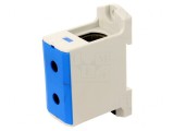 Conector Șine 25-150mm2 2 Borne Albastru