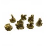 Set 8 dragoni din rasina, model FS507