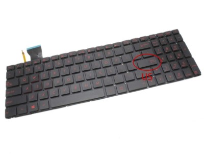 Tastatura Asus GL552 iluminata layout US fara rama enter mic, GL552J iluminata layout US fara rama enter mic foto