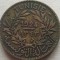 MONEDA 2 FRANCI 1924-TUNISIA