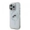 Husa MagSafe pentru Apple iPhone 16 Pro, Karl Lagerfeld, IML Metal Karl &amp; Choupette&#039;s Heads, Alba
