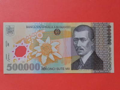 Bancnota 500000 lei 2000 semnatura Ghizari aUNC foto