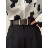 Cumpara ieftin Curea neagra reglabila fara gauri - 975615