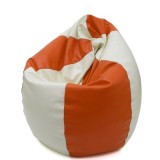 BEAN BAG MARA IMITATIE PIELE - ALB/DIVERSE CULORI - Albastru 21898