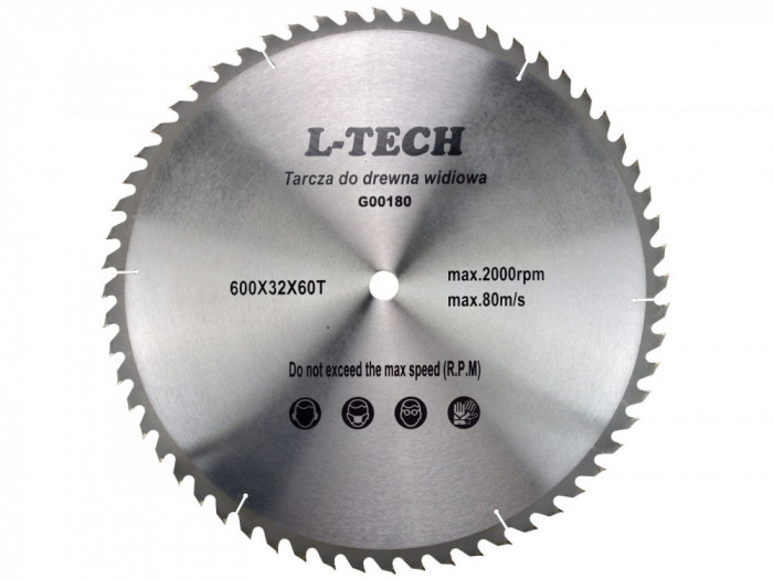 Disc pentru lemn 600x32x60T, GEKO G00180