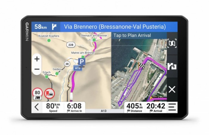 GPS Garmin Dezl LGV820, tip afisaj IPS panoramic de 8&quot;,