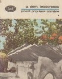 Poezii populare romane, Volumul I