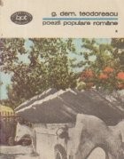 Poezii populare romane, Volumul I foto