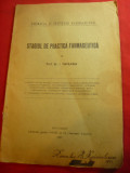I.Vintilescu - Stagiul de practica Farmaceutica -Ed.1927 Ed.Socec ,57 pag