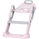 Reductor toaleta cu scara Chipolino Flippy pink