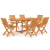 VidaXL Set mobilier de grădină, 7 piese, lemn masiv de tec 3059575