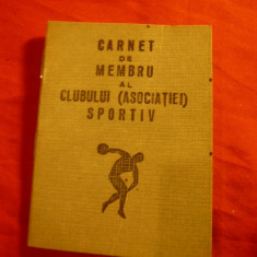 Carnet de Membru al Clubului Sportiv (Asociatie) - Betonul IPAC 1966