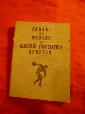 Carnet de Membru al Clubului Sportiv (Asociatie) - Betonul IPAC 1966 foto