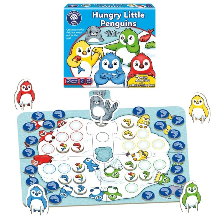 Joc de societate Pinguini Mici si Flamanzi HUNGRY LITTLE PENGUINS