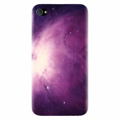 Husa silicon pentru Apple Iphone 4 / 4S, Purple Supernova Nebula Explosion foto