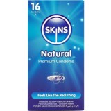 Prezervative Skins Natural, transparente si ultra-subtiri, 16 buc