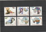 ROMANIA 1986 LP 1163 CERCETATORI ROMANI IN ZONELE POLARE SERIE MNH
