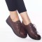 Pantofi casual magda maro piele ecologica, 36
