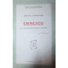 CRITCA STIINTIFICA SI EMINESCU EDITIA A-III-A