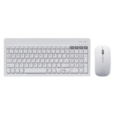 KIT TASTATURA SI MOUSE WIRELESS ALB OMEGA foto