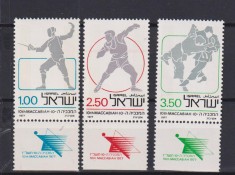 ISRAEL SPORT 1977 MI 704-706 MNH foto