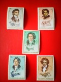 FUJEIRA, BETHOVEN - SERIE COMPLETĂ MNH