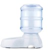 Dispenser Automat Apa/Hrana Animale, 3.8L, Caini, Pisici, Antiderapant, Plastic PET, Transparent