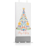 Cumpara ieftin Flatyz Holiday Merry Christmas Color Tree lumanare 6x15 cm