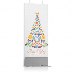 Flatyz Holiday Merry Christmas Color Tree lumanare 6x15 cm