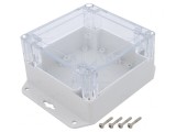 Carcasă universală ABS gri deschis 105x105x60mm, KRADEX