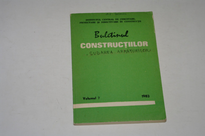 Buletinul constructiilor volumul 7 - 1983