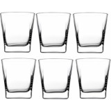 Set 6 Pahare Whisky Pasabahce Carre, 194ml - Pahare Rezistente, Design Elegant, Ideal Bar/Casa