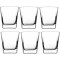 Set 6 Pahare Whisky, Pasabahce Carre, 194 ml