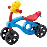 Bicicleta de Echilibru cu 4 roti pentru copii cu varste intre 1-3 ani, Albastru, EMC ONSHOP&reg;