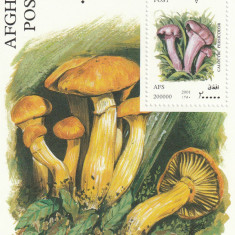 Afghanistan 2001-Flora,Ciuperci,Colita dantelata,nestampilata,MNH,Bl.120