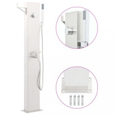 vidaXL Robinet de duș pentru grădină, 110 cm, oțel inoxidabil 48206