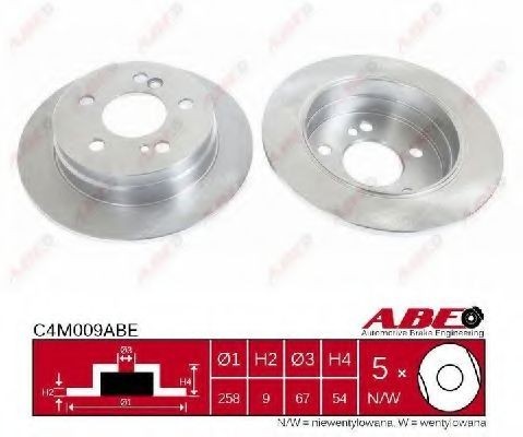 Disc frana MERCEDES E-CLASS Cupe (C124) (1993 - 1997) ABE C4M009ABE