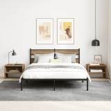 vidaXL Dulap de noapte stejar artizanal 40 x 30 x 30 cm Lemn compozit