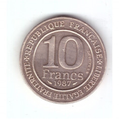Moneda Franta 10 franci/francs 1987, Aniversarea a 1000 ani de la incoronarea