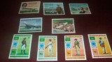 LOT TIMBRE STAMPILATE MAURITANIA 1975 SERIE COASTA DE FILDES 1977