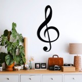 Cumpara ieftin Tablou metalic Treble Negru 28x59 cm