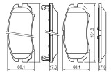 BOSCH 0 986 424 815 set placute frana,frana disc