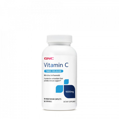 Vitamina C 1000mg cu Bioflavonoide si eliberare prelungita, 90tab, GNC foto