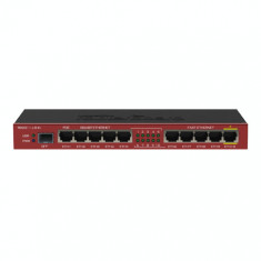 Router 5 x Fast Ethernet, 5 x Gigabit, 1 x SFP, 1 x PoE, RouterOS L4 - Mikrotik RB2011iLS-IN SafetyGuard Surveillance foto