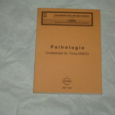 Psihologie - Dr. Tinca Cretu Partea I - 2000-2001