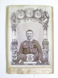 4838-CDV Foto vechi Militar Budapest cu loc de personalizare, perioada cca 1900.