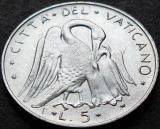 Cumpara ieftin Moneda 5 LIRE - VATICAN, anul 1977 * cod 4751 = Papa Ioan Paul II-lea, Europa