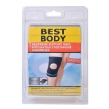 Genunchiera Elastica Reglabila ConceptSeller, Orteza Genunchi, Negru, One Size, Suport Rotula, Recuperare Medicala