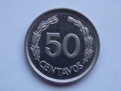 50 CENTAVOS 1963 ECUADOR-AUNC foto